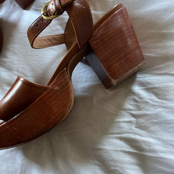 FORTRESS OF INCA Hannah Heeled Sandals in Brown Size 37 casual summer ankle - Picture 4 of 8